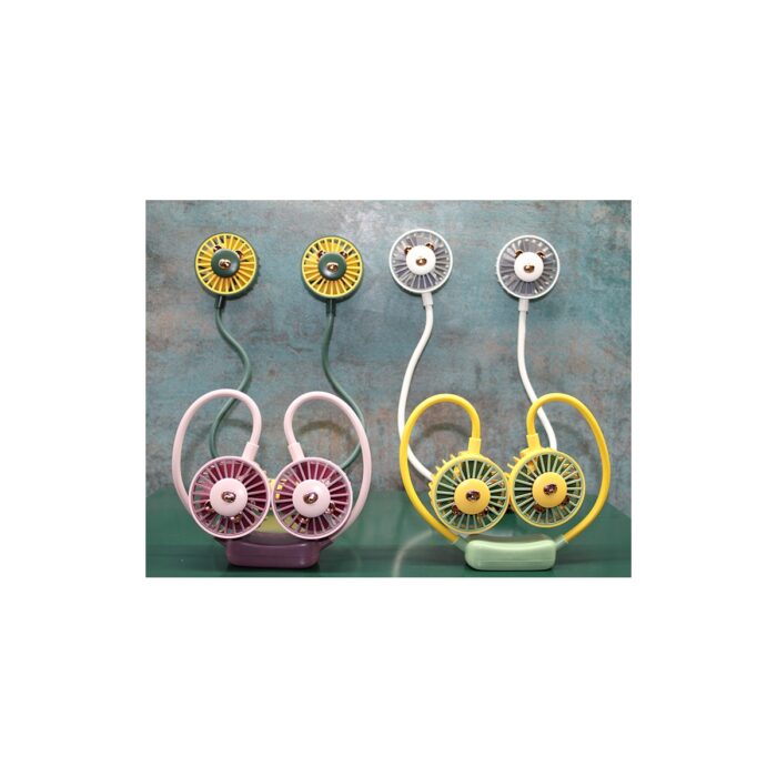 Kuromi Şarjlı Boyun Fanı Vantilatör 2 Kademeli - Görsel 1