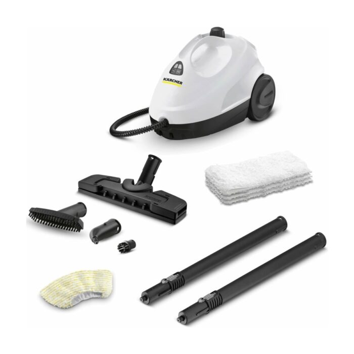110001250342373.jpg Karcher Kst 2 + Cloth Set 1500W 3.2 Bar Buharlı Temizlik Makinesi - Beyaz - Görsel 1