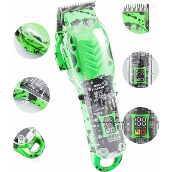 Mayf Renkli Profesyonel Tıraş Makinesi USB Şarjlı Saç Kesme Makinesi - Görsel 3