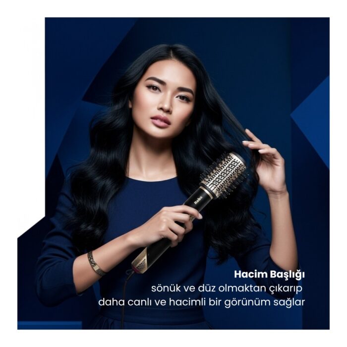 Robx 818  11 Başlık Multi Styler Hava Üflemeli Saç Şekillendirme Kurutma Çok Fonksiyonlu Ultra Set - Görsel 5