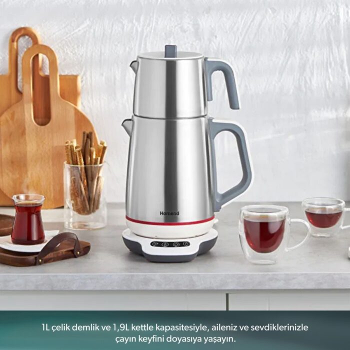 Homend Royaltea 1709H Konuşan Çay Makinesi (Dokunmatik Baza) - Görsel 3