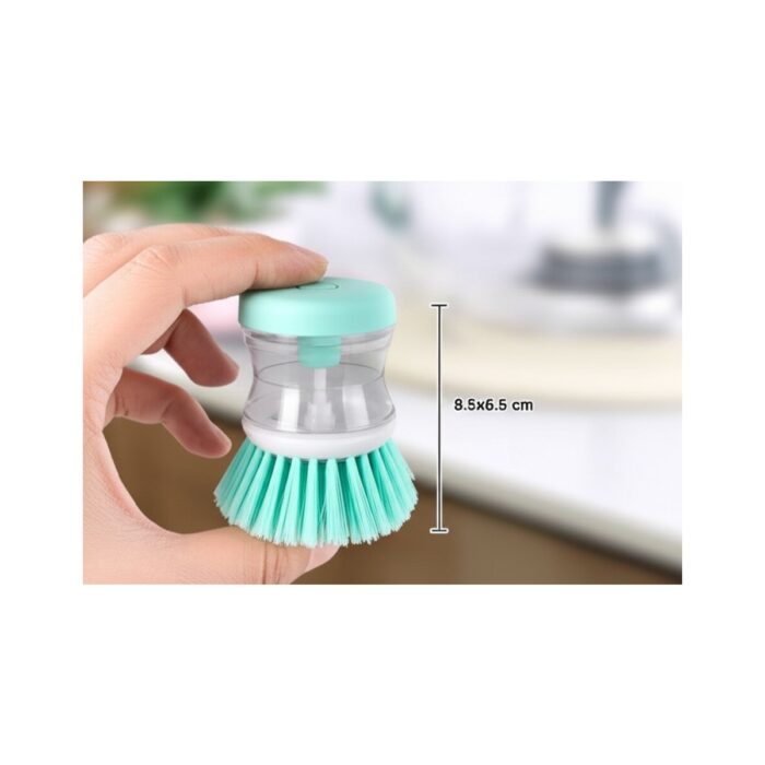 Deterjan Hazneli Bulaşık Yıkama Fırçası Sıvı Deterjan Dolumlu Fırça - Görsel 2