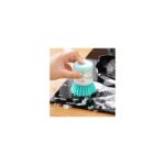 Deterjan Hazneli Bulaşık Yıkama Fırçası Sıvı Deterjan Dolumlu Fırça - Görsel 3