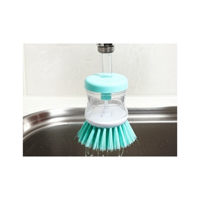 Deterjan Hazneli Bulaşık Yıkama Fırçası Sıvı Deterjan Dolumlu Fırça - Görsel 4