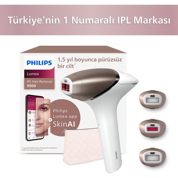 Philips Lumea BRI953/01 IPL Lazer Epilasyon Cihazı  – 450.000 Atım, 3 Başlık, Kablolu/Kablosuz - Görsel 1