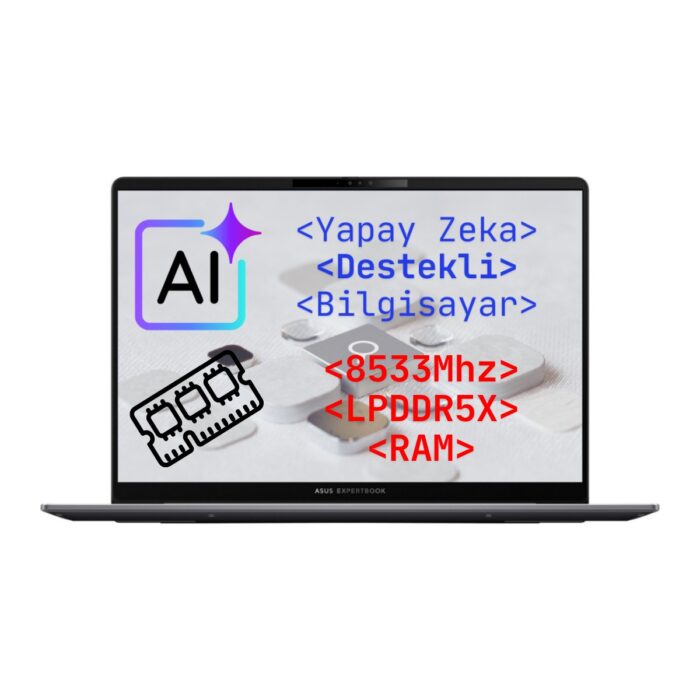 Asus Expertbook P5 Intel® Core™ Ultra 5 226V 16GB Ram 512GB SSD Laptop 14" 2k Wuxga Freedos Taşınabilir Bilgisayar  P5405CSA-I516512S0D - Görsel 4