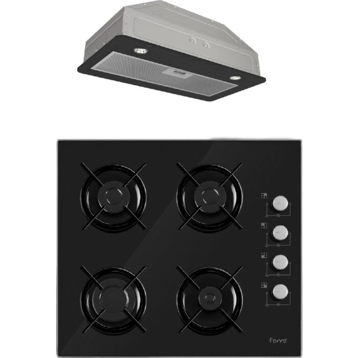Ferre 2'li Set Göme Aspiratör Ankastre Ocak (2140-D050) - Görsel 1
