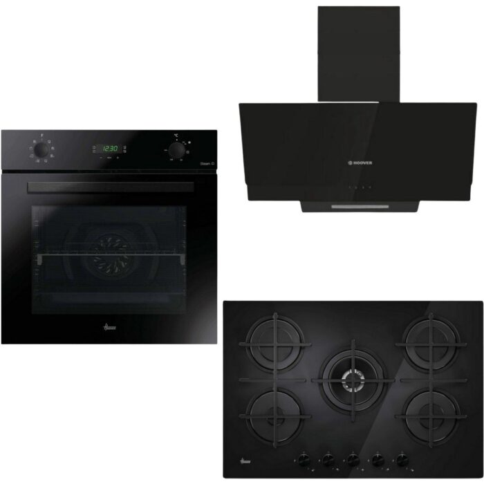 110001251195638.jpg Hoover Xl Siyah Ankastre Set ( HO3158B -HVG7PB/TK- HDG9C2GBTK ) - Görsel 1