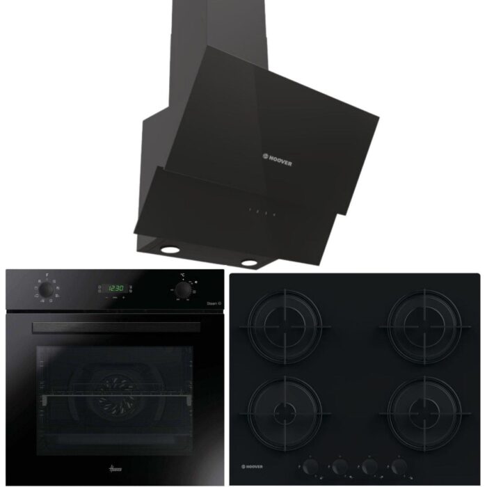 Hoover Ankastre Set Siyah ( HO3158B -HDG6C2GBTK - HVW6MBB ) - Görsel 1