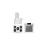 Hoover 3'lü Ankastre Set 5 Gözlü 75 cm Gaz Ocaklı - Beyaz (HO3158W FIRIN/HVG74WK3W OCAK/HDG6C1GWTK Davlumbaz)