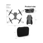 Çeşithane E99 4K Fpv Mini Drone | Katlanabilir Geniş Açı Kameralı, Akıllı Takip Özellikli Rc Drone | Taşıma Çantalı Quadrocopter - Görsel 2