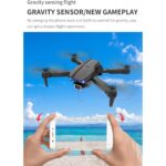 Çeşithane E99 4K Fpv Mini Drone | Katlanabilir Geniş Açı Kameralı, Akıllı Takip Özellikli Rc Drone | Taşıma Çantalı Quadrocopter - Görsel 3