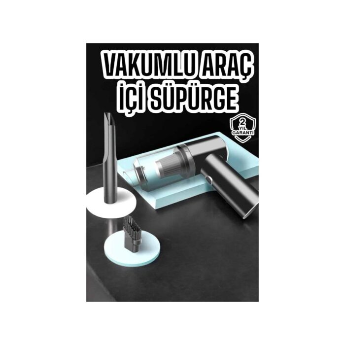 Araç Içi Süpürge Vakumlu Şarjlı Süpürge Filtreli - Görsel 2