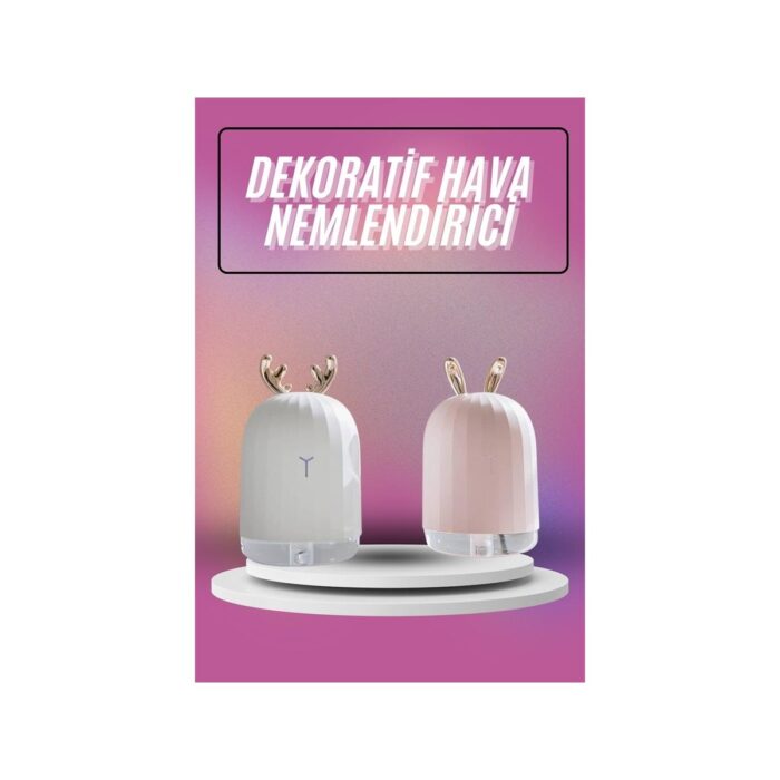 AyrStore Hava Nemlendirici Ultrasonik Aromaterapi Difüzör Tavşan Nemlendirici - Görsel 2
