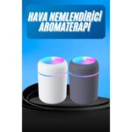 AyrStore Humidifier LED Işıklı Mini Ortam Oda Kokusu Aromaterapi Buhardanlık