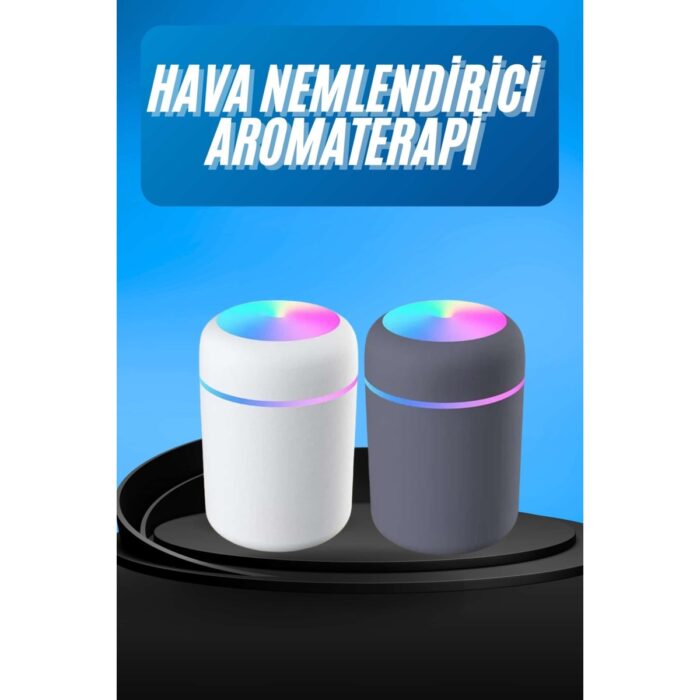 110001252267482.jpg AyrStore Humidifier LED Işıklı Mini Ortam Oda Kokusu Aromaterapi Buhardanlık - Görsel 1