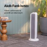Xenon Smart Akıllı Fanlı Isıtıcı İç Mekan Wi-Fi Isıtma Cihazı Ultra Sessiz Ptc Seramik Space Heater (2000W) X7440 - Görsel 2
