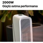 Xenon Smart Akıllı Fanlı Isıtıcı İç Mekan Wi-Fi Isıtma Cihazı Ultra Sessiz Ptc Seramik Space Heater (2000W) X7440 - Görsel 4