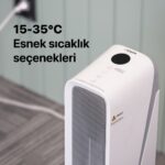 Xenon Smart Akıllı Fanlı Isıtıcı İç Mekan Wi-Fi Isıtma Cihazı Ultra Sessiz Ptc Seramik Space Heater (2000W) X7440 - Görsel 5