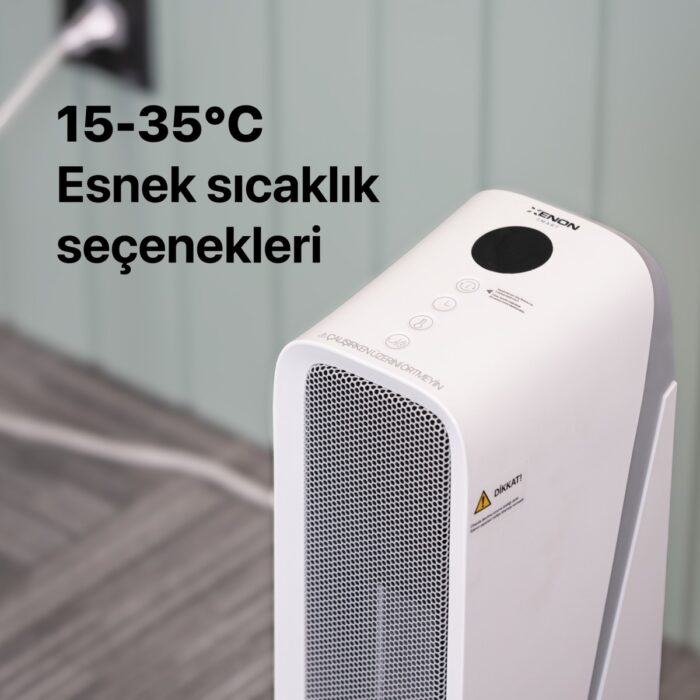 Xenon Smart Akıllı Fanlı Isıtıcı İç Mekan Wi-Fi Isıtma Cihazı Ultra Sessiz Ptc Seramik Space Heater (2000W) X7440 - Görsel 5