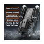 Hzl A13 Drone,8k Çift Kameralı Karbon Fiber, Elektrikli Ayarlanabilir Lens, Uzaktan Kumandalı Drone - Görsel 2