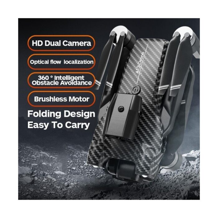 Hzl A13 Drone,8k Çift Kameralı Karbon Fiber, Elektrikli Ayarlanabilir Lens, Uzaktan Kumandalı Drone - Görsel 2