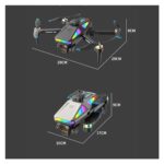 Hzl S5 Pro Akıllı Drone Katlanabilir ve 4K Hd Kameralı Çift Lensli Yüksek Hızlı Çocuklar Için Uygun Drone - Görsel 5