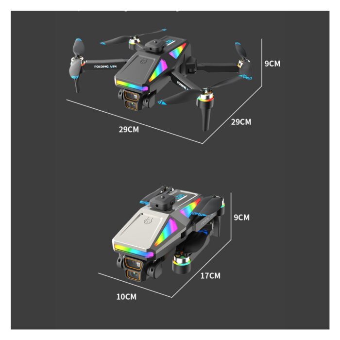 Hzl S5 Pro Akıllı Drone Katlanabilir ve 4K Hd Kameralı Çift Lensli Yüksek Hızlı Çocuklar Için Uygun Drone - Görsel 5