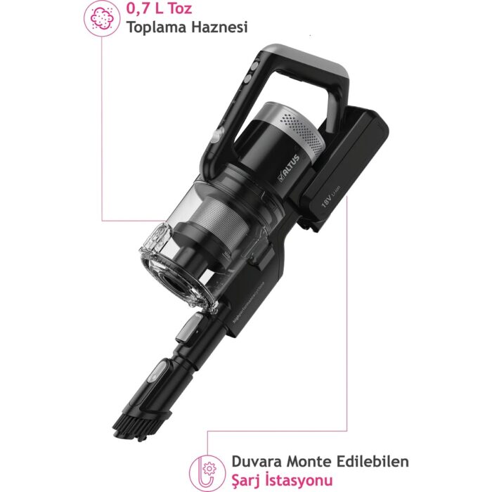 ALTUS  AL 6824 DS 2'si 1 Arada Şarjlı Dik Süpürge - Görsel 4