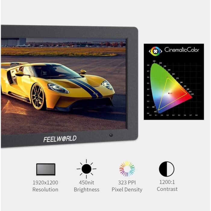 Feelworld T7 Plus 7 Inç 3D Lut  Kamera Alan Monitörü 1920X1200  4K HDMI - Görsel 3