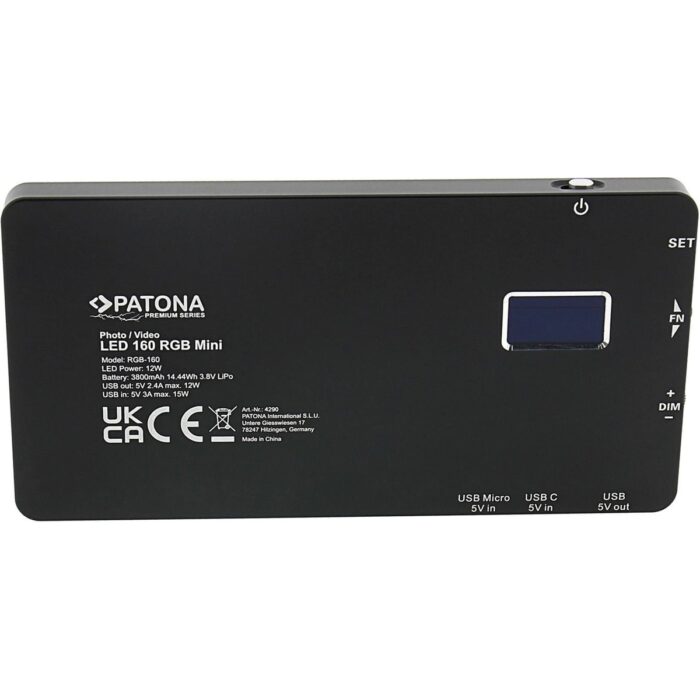 Patona Premium PT160 Rgb Fotoğraf ve Video Işığı - Görsel 2