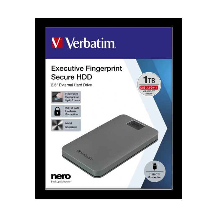 Verbatim Verbatım 53652 V Exe Fp HDD USB 3.2g1/usb-C 1tb Gr. - Görsel 4