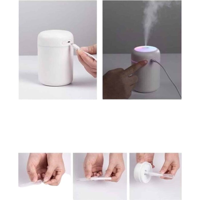 Ronanna Hava Nemlendirici Ultrasonik Mini Hava Temizleyici Aromaterapi - Görsel 5