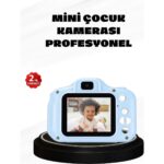 Çocuklar Için Mini Dijital Kamera - 1080P Hd, 2.0 Inç Ekran, Komik Filtreli ve Şarjlı
