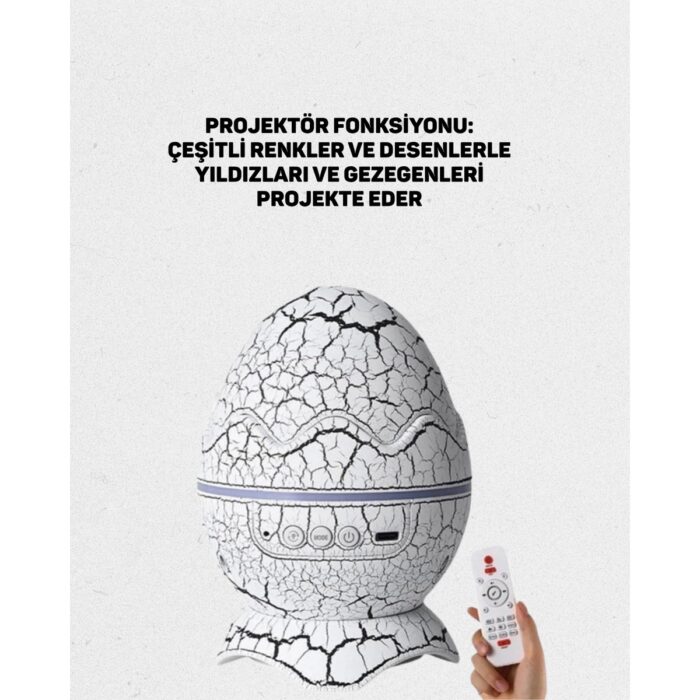 Fta Ticaret 14 Renkli Nebula Yıldız Projektör + Müzik + Gürültü Cihazı + Zamanlayıcılı - Görsel 5
