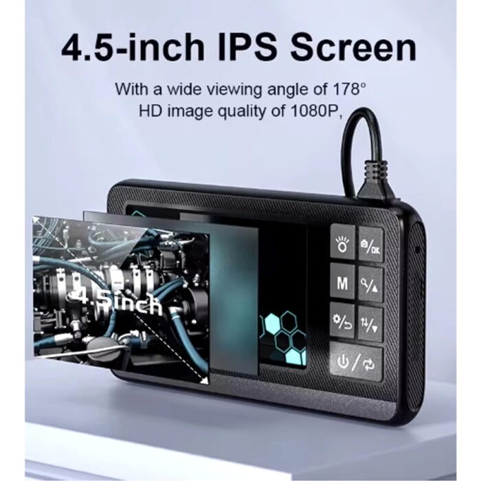 Aksiyon Global Ekranlı Çift Kameralı 10 mt Sert Kablo Endoskop Kamera 8 mm 4.3 Inc Hafıza Kart Destekli - Lisinya - Görsel 4