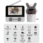 Aksiyon Global Bebek Kamerası Kumandalı Monitörlü Karşılıklı Konuşma Özellikli , Hatırlatıcılı Ip Bebek Kamerası - Lisinya - Görsel 3