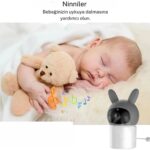 Aksiyon Global Bebek Kamerası Kumandalı Monitörlü Karşılıklı Konuşma Özellikli , Hatırlatıcılı Ip Bebek Kamerası - Lisinya - Görsel 4