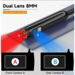 Aksiyon Global VTN-008 Ekranlı Çift Kameralı 10 mt Sert Kablo Yılan Endoskop Kamera 8 mm 4.3 Inc - Lisinya - Görsel 5