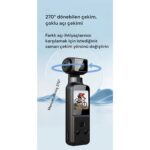 Aksiyon Global 4K Ultra Hd 270° Döndürülebilir Su Geçirmez Kablosuz Vlog Spor ve Aksiyon Kamerası - Lisinya - Görsel 5