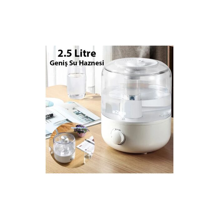 Aksiyon Global Ezere Yatak Odası Için Üstten Doldurmalı 25 L Büyük Su Tankıotomatik Kapanma Sessiz Soğuk Sisli NEMLENDIRICI-(1903) - Görsel 3