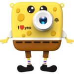 Aksiyon Global Sünger Bob Tasarımlı Yeni Nesil Çocuk Dijital Mini Fotoğraf Makinesi Çift Kamera - Lisinya