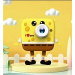 Aksiyon Global Sünger Bob Tasarımlı Yeni Nesil Çocuk Dijital Mini Fotoğraf Makinesi Çift Kamera - Lisinya - Görsel 4