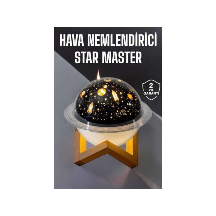 AyrStore Hava Nemlendirici Projeksiyon Görünümlü USB Bağlantılı Aromaterapi - Görsel 2