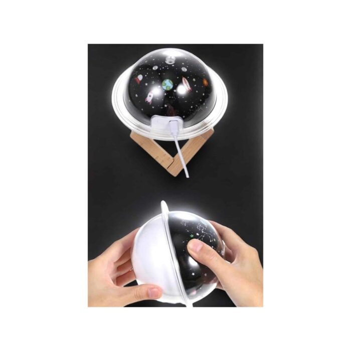 AyrStore Hava Nemlendirici Projeksiyon Görünümlü USB Bağlantılı Aromaterapi - Görsel 4