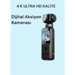 4K Ultra Hd 270° Döndürülebilir Su Geçirmez Kablosuz Vlog Spor ve Aksiyon Kamerası - Lisinya - Görsel 4