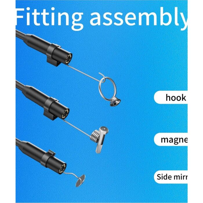 Hayat Store Endoskop Yılan Video Kamera Ios Uyumlu Led’li 5 Metre 7 mm Sert Kablo 2mp Full Hd - Lisinya - Görsel 5