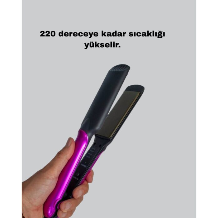 Iyonik Saç Düzleştirici – 220°C Isıya Kadar Çıkan, LED Göstergeli ve Eşit Isı Dağılı - Görsel 4