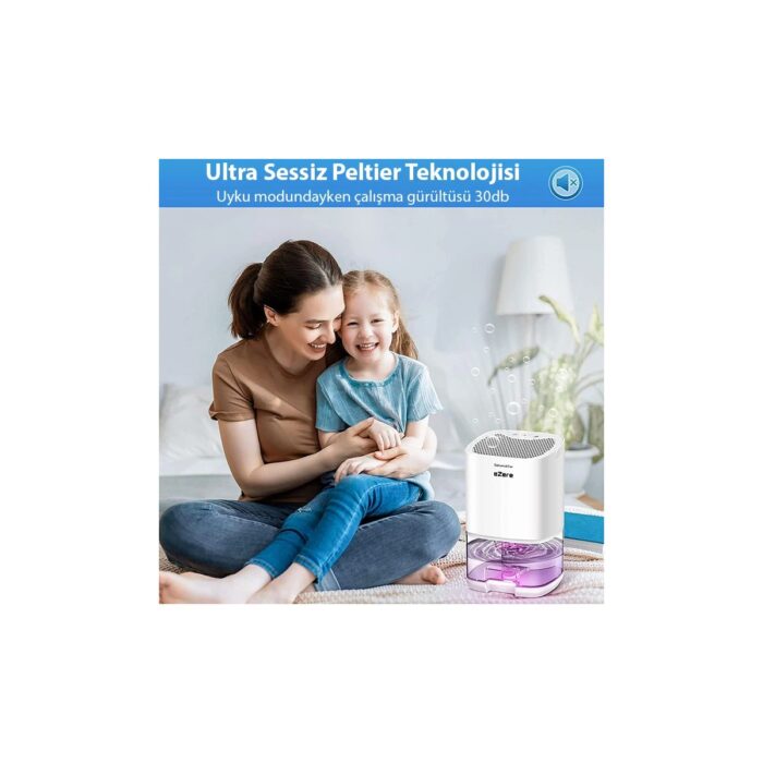 Aksiyon Global Ezere H2102 Dehumidifer 1000ML Banyo-Mutfak-Oda Nem Alma CIHAZI-(1903) - Görsel 5