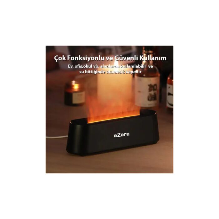 Aksiyon Global Ezere A3 Ev ve Ofis Için Alev Difüzörü ve Ultrasonik Hava NEMLENDICI-(1903) - Görsel 3